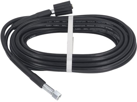 Respicefinem Tubo Flessibile per Rondella ad Alta Pressione 10 m Tubo Flessibile dell'Acqua in Gomma PVC Antideflagrante per la Pulizia dell'Auto M22x1.5mm 14mm Tipo a Tesa Concava (Concave Brim Type)