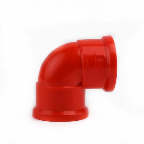 WWANBGIA Tubo UPVC da 2 Pezzi da 50 cm for l'irrigazione del Giardino e l'approvvigionamento idrico Fai-da-Te - Compatibile con Diametro Esterno di 20-50 mm(50mmx2pcs PVC Elbow)