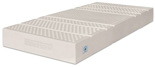 Marcapiuma - Einzelmatratze Sevenlife 20 Latexmatratze 90x210 cm Höhe 20 cm H2 Mittel Orthopädische Ergonomische Latex Matratze waschbar Gegen Milbe Silver Bezug EuroLatex Made in Italy