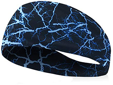 Stretchy Wide Headband, Sport Running Sweat Band Hair Band Head Strap Scarf Wrap Bandana for Running Fitness Yoga Cycling GYM Basketball Under Helmet Liner Sports Headwear, Quickly Dry