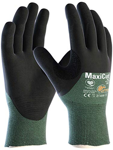 ATG Handschuhe 44-305 Schnittschutzhandschuhe MaxiCut Oil grün/schwarz 10