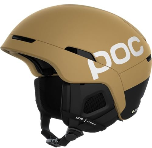 POC Obex BC MIPS - Ski- und Snowboardhelm für einen optimalen Schutz auf und abseits der Piste, Aragonite Brown Matt, XS-S (51-54cm)
