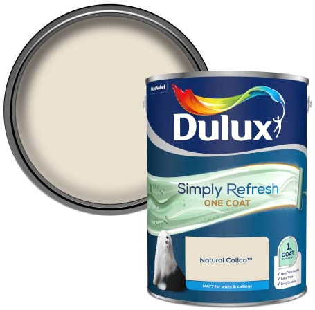 Dulux Simply Refresh One Coat Matt Emulsion Paint - Natural Calico - 5L