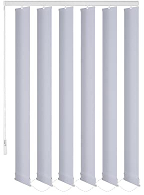 probath ersättningsflaskor 8 färger 250 cm lång individuell köksbar utbytbar lamellgardin (ljusgrå, uppsättning om 10)