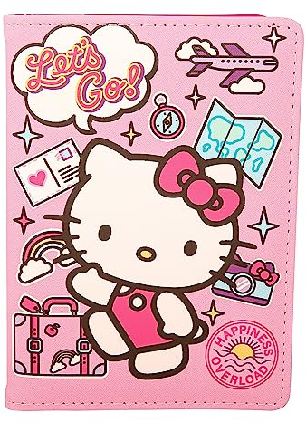 Hello Kitty Passport Holder - Sanrio Passport Holder for Women - Officially Licensed Passport Case (VG701236L.NJ)