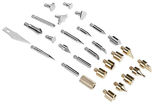Träbränningssats, 28 St Träbränningsverktyg Justerbar Temperatur Träbrännarpenna Pyrografi Craft Tool Kit För Prägling Carving Lödning