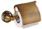 Toilettenpapierhalter aus Messing im Vintage-Stil mit Abdeckung – Wandmontage, Badezimmer-Rollenaufbewahrungslösung (antikes Messing)