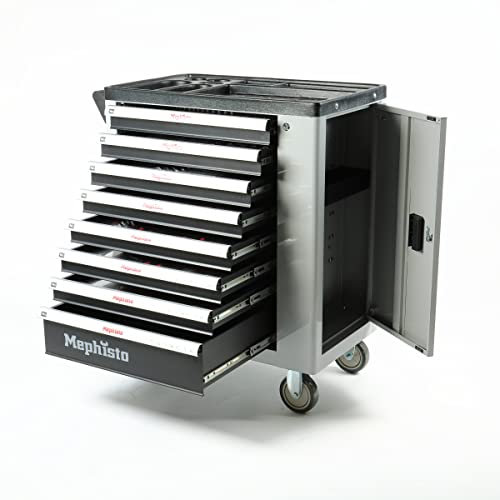 Mephisto Servante d'atelier Chariot à Outils Chariot à Outils avec 8 tiroirs sans Outils Contenu