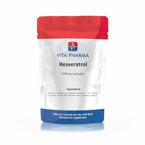 VITA PHARMA Resveratrol 500mg 365 Capsules