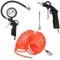 Virsus Kit Accessori per Compressore: 1 Pistola Aria Compressa con Ugello Corto e Lungo, 1 Pistola con Manometro Analogico e 1 Tubo Spiralato da 8 Metri, Pressione Max 15 Bar