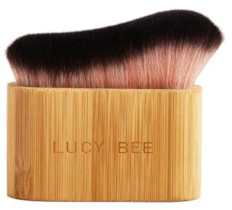 Lucy Bee Blending Brush for Self Tan and Makeup, Sunless Tanner Kabuki Brush, Streak Free Self Tanning Applicator For Face & Body, Natural Looking Tan