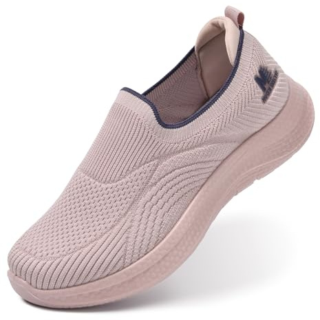 Women's Slip-On Walking Shoes Mesh Breathable Lightweight Casual Sneakers for Work Gym Running Training Shoes