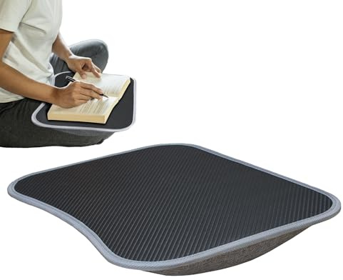 Laptop Distanta – vadderat skrivbord, kuddbricka för bärbar dator | mjuk lap bricka, väska med handtag för säng, soffa, soffa, spel, studio, yta po