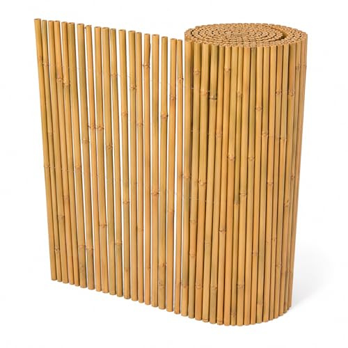 Arella In Bambù Naturale Per Recinzione E Copertura Da Esterno Schermatura Privacy Stuoia Canna Cannette Bamboo Ombreggiante Per Giardino Terrazza Balcone Gazebo 2.5 x 3 Metri