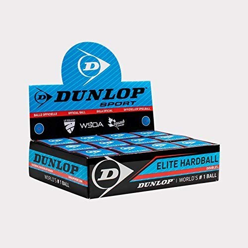 Dunlop - Pelota de Squash de Pista Ancha, Caja de 12 Bolas