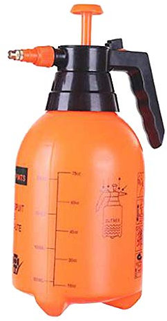 perfk Pulvérisateur portatif de Cour de pelouse de pulvérisateur de de Jardin de 2L/3L pour arroser/Maison/Lavage de Voiture, Orange 2L