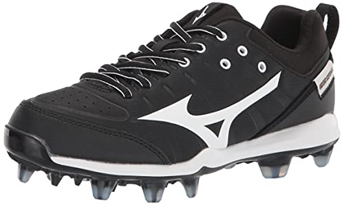 Mizuno Men's 320639.9000.03.0500 9-Spike Advanced Finch Elite 5 Womens TPU Molded Softball Cleat, Black/White, 4.5