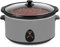 Andrew James 8L Slow Cooker, Removeable Easy to Clean Ceramic Bowl, 3 Temperature Settings, Cool Touch Handles & Non-Slip Feet, Energy Efficient Slow cooker with Tempered Glass Lid (grey).