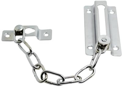 Protection de chaîne de porte de sécurité, serrure de porte, serrures de chaîne antivol, serrure de sécurité polie, pour porte intérieure et serrure supplémentaire de porte d'entrée