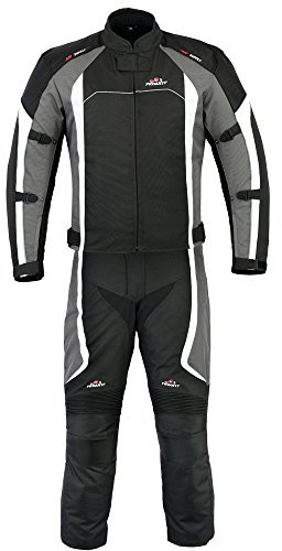PROANTI Motorradkombi Biker Motorrad Textil Kombi wasserdichte Jacke und Hose - M