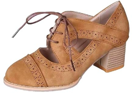 Women's Velour Dirndl Elegant Dance Shoes Ankle Strap Heel for Weddings Oktoberfest Party Comfortable Slip (Brown, 9)