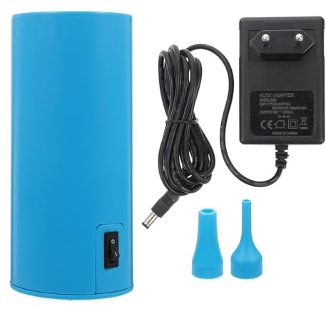 COOPHYA Bomba Eléctrica para Globos Portátil de Plástico Enchufe Europeo Ac220, Inflador de Aire para Globos Alargados, Herramienta de Inflación para Fiestas y Eventos