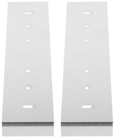 Lurrose Kit de Reparación y Minimalista de Soporte de Buzón de Metal Plata, Construcción Robusta y Amplia Compatibilidad, Incluye 2 Piezas para Montaje Elegante