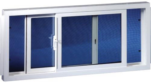 DUO-CORP. 31.875 in. W. x 15.5 in. H White Vinyl Double Slide Basement Window - 1 Each