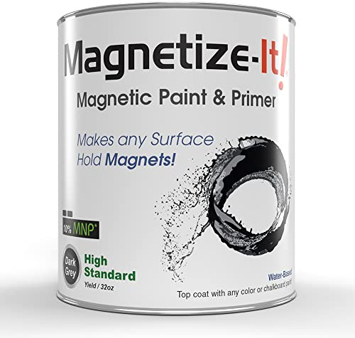 Magnetize-It! Magnetic Paint & Primer (Water Based) - High Standard Yield 32oz, MIHYD-1547