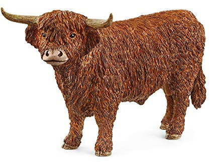 Schleich 13919 Figura de Juguete - Toro Highland (Farm World)