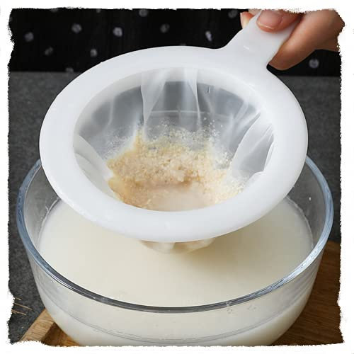 Sieb Filter, Nylon Sieb Mit Griff, 100/200/400 Mesh Ultrafeines Trichterfilter, Mit Rand Und Bequemen Rutschfesten Griffen, Für Saft, Milch, Kaffee