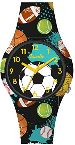 Doodle Watch Barnklocka bollsport kvarts med silikonband DO32013
