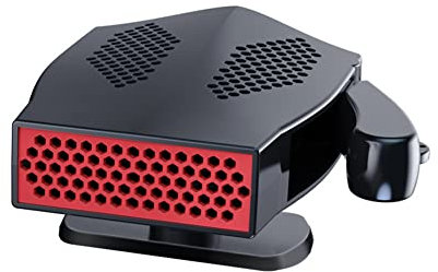 LICHENGTAI Auto Heizlüfter, 12V 140W Auto Heizlüfter Defroster 2 in 1 Auto Heizung & Kühlventilator Entfroster Tragbar Auto Heizung Defroster Windschutzscheibe Kühlventilator