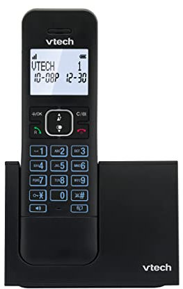 VTech LS1000 DECT Schnurlostelefon Telefon Schnurlos mit innovativer Ladestation, Anrufererkennung/Anklopffunktion, Freisprechfunktion, Display und Tastatur mit Hintergrundbeleuchtetes, ECO-Modus