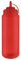 APS 93261 Quetschflasche, Ø 8 cm, Höhe 26,5 cm, 1.025 ml, Polyethylen, rot, mit Schraubdeckel und Verschlusskappe