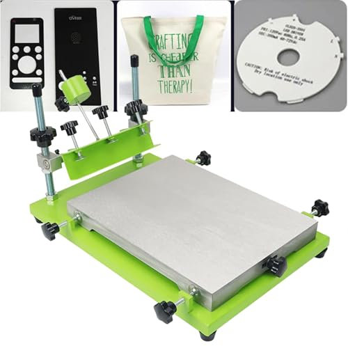 XDLYWUZIQ Máquina De Serigrafía Manual con Escobilla De Goma a Juego De 20 Cm Adecuada para Impresión Plana sobre Vidrio, Textiles, Metal, Madera, Plástico, Papel