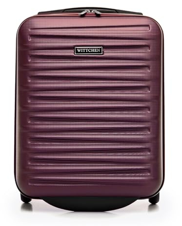 WITTCHEN Skyspeed Line Valise Cabine Free on Board Bagage Cabine Petite Valise Rigide ABS Poignée télescopique 2 roulettes Maroon Air France/Easyjet/Ryanair/Transavia France