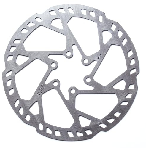 Clarks Cycle Systems CL-01 E-Bike Single Piece Steel 6-Bolt Disc Brake Rotor, Silver, 160mm