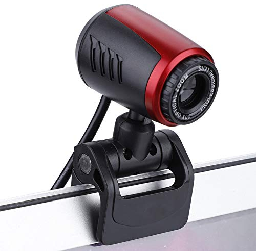 Webcam HD, Cámara Web USB con Micrófono, Streaming Webcam con Micrófono, Cámara Web 2.0 para Computadora Portátil de Escritorio con ángulo de 360 ​​°, para Ordenador de Sobremesa, Portátil, Tableta