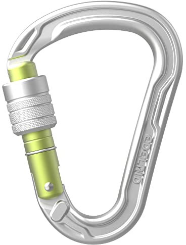 EDELRID Unisex – Erwachsene HMS Strike Screw Carabiner, Silver, one Size