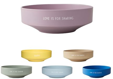 Design Letters Favourite Bowl Bols à Céréales Porcelaine | Bols à Petit Déjeuner Bol à Soupe | Bols à Dessert | Bol de service pour dip, snack |Service à Dinner | Bol à Pâtes en pour Usage Domestique
