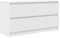vidaXL TV-Schrank Weiß 100x35x54 cm Holzwerkstoff, TV-Möbel, TV-Board, TV-Sideboard, TV-Ständer, TV-Bank, Fernsehschrank, Fernsehtisch, Fernsehmöbel