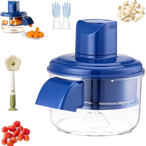 Máquina peladora de uva, nueva máquina peladora eléctrica automática de ajos, peladora recargable para el hogar, herramienta pequeña comercial para quitar la piel de la fruta para cereza, tomates