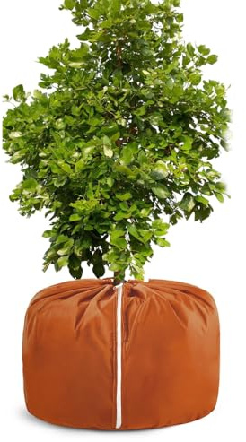 Cubierta de invierno para macetas de plantas | Protector térmico impermeable – Cubierta de protección invernal para plantas de maceta, para arbustos, árboles frutales, aislamiento, cuidado