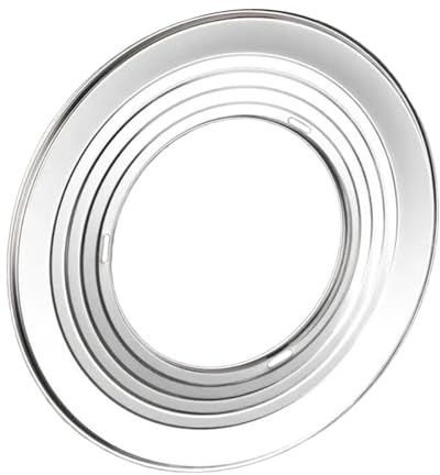 YunJove Anillo de Aro para Bambú Vaporera Adaptador de Acero Inoxidable para Soporte para Cocinar Alimentos Al Limpieza Sencilla Adecuado Pa, Diámetro Exterior. 31cm