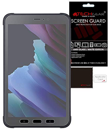 TECHGEAR [2 pezzi Galaxy Tab Active 3 8.0 Proteggi Schermo Opaco (SM-T570 / T575 / T577) - Antiriflesso Pellicole Protettive Opaca [Senza Bolle] Designata per Samsung Galaxy Tab Active 3 8 2020