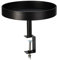 Spetebo Metall Beistelltisch schwarz zum Klemmen - 28 cm - Deko Tablett zur Befestigung am Tisch - Blumen Pflanzen Hocker
