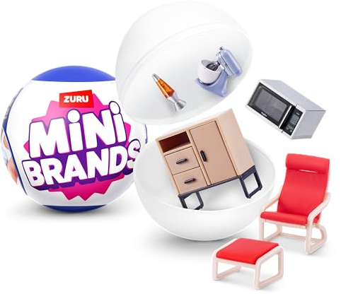 Mini Brands Home von ZURU, Überraschungskapsel, Miniaturspielzeuge für das Puppenhaus, großartige Geschenke für Mädchen und Kinder