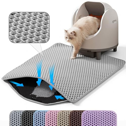 Petinstinct Extra Large Cat Litter Mat, Double Layer Honeycomb Design