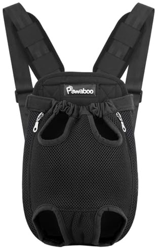 Zaino per Cani, Borsa Portatile da Viaggio per Animali da Compagnia Regolabile, Traspirante e Confortevole, Particolarmente Adatto per Cani/Gatti/Cuccioli di Piccola e Media Taglia, XL, Nero